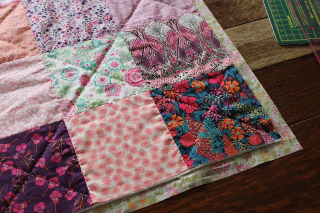 hand stitched quilt