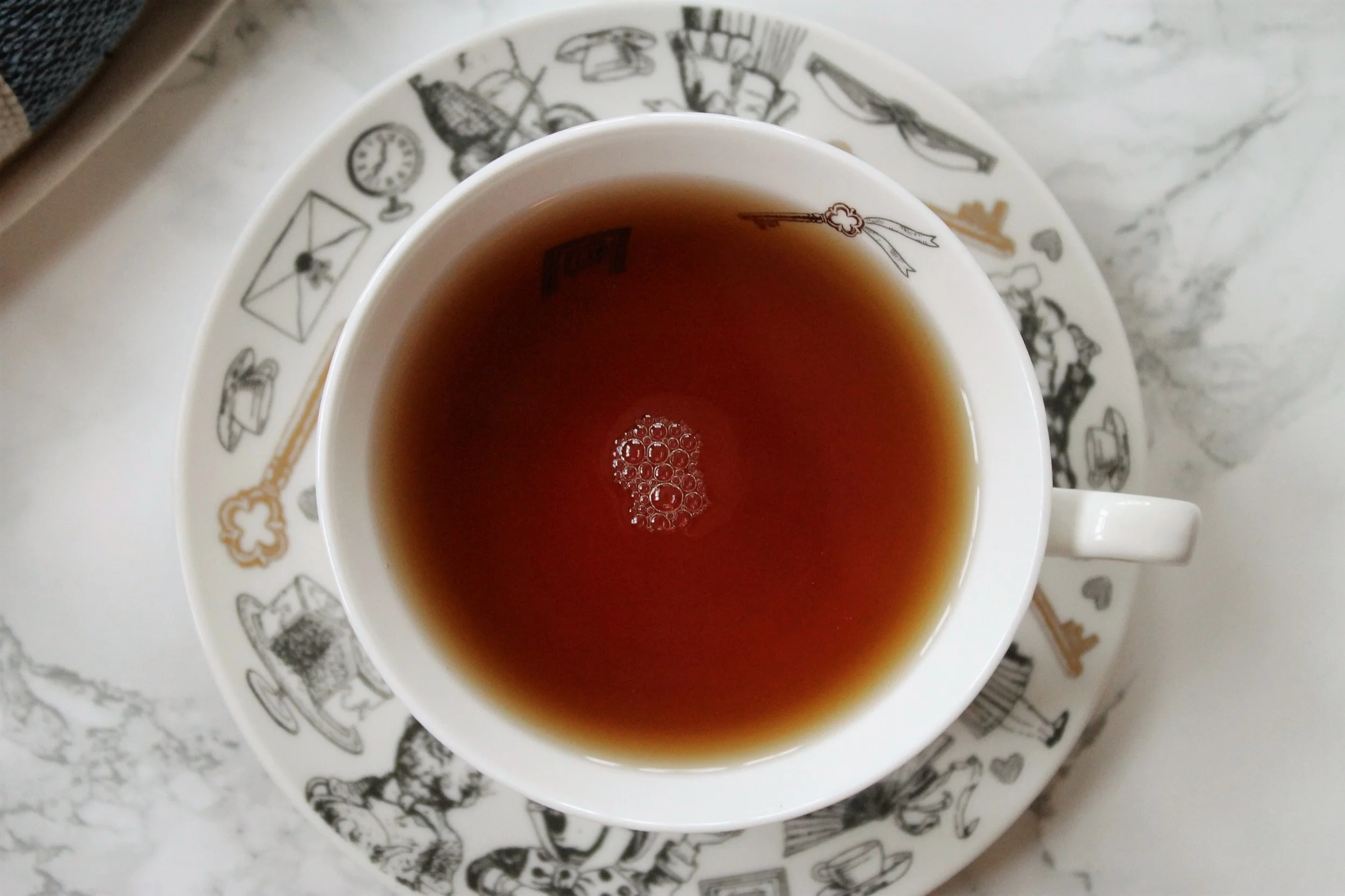 covent garden tea in porcelain teacup