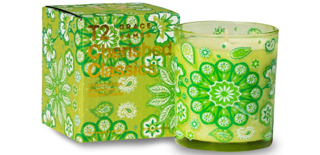 15 green tea candle