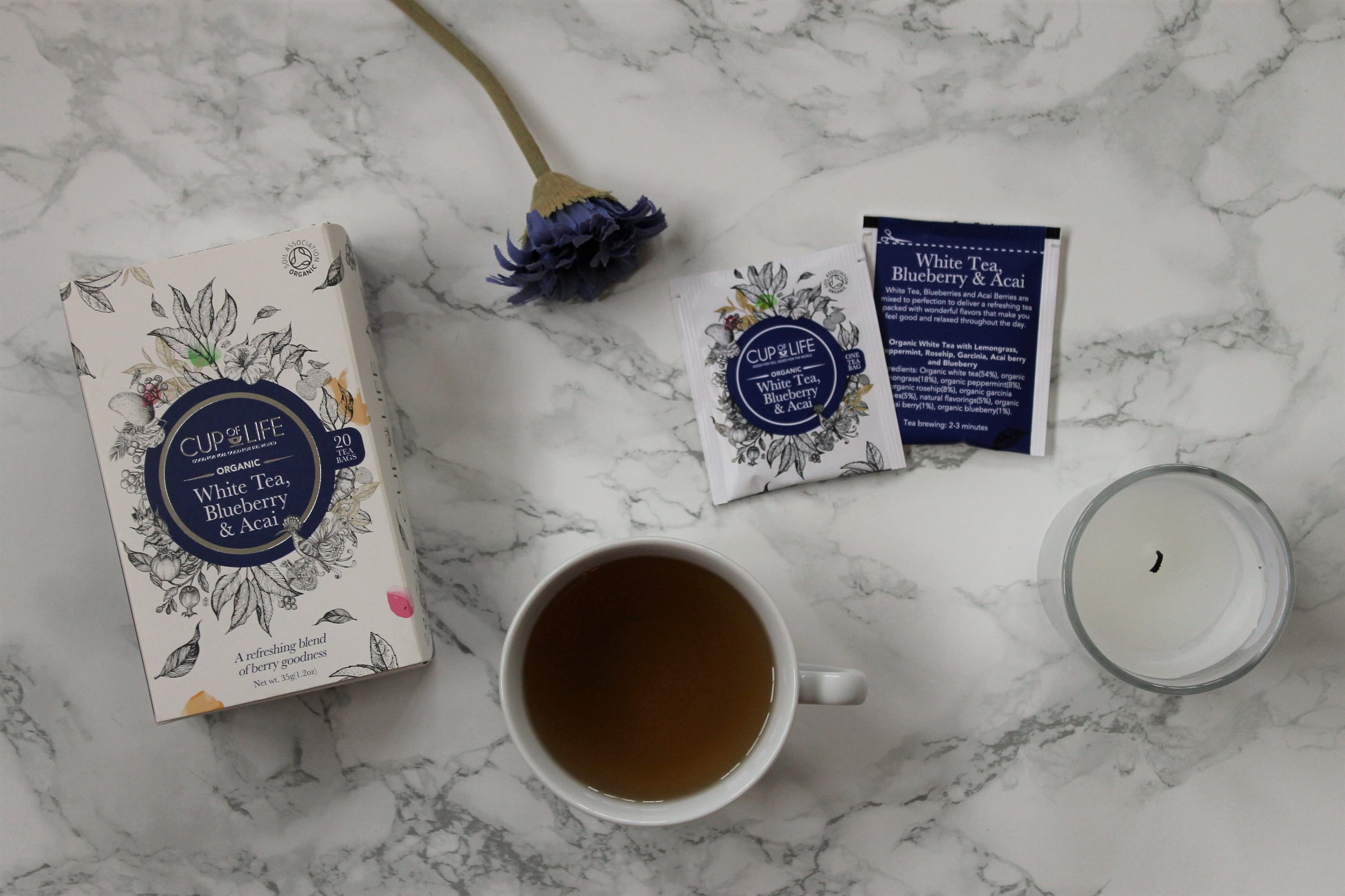 Cup of Life White Tea, Blueberry & Acai Review