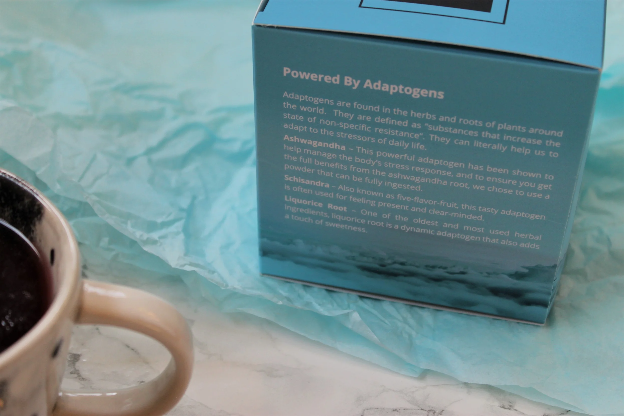 adaptogen tea box