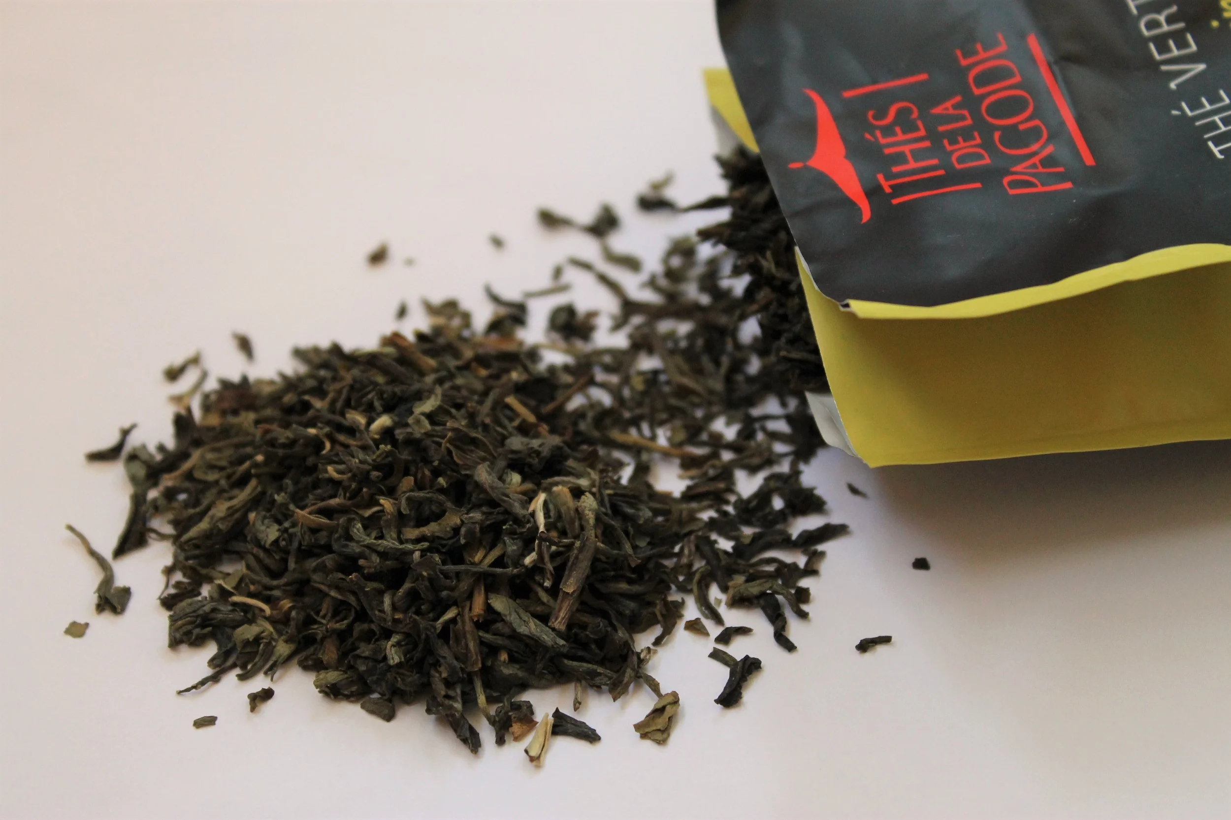 green tea leaf scented with jasmine