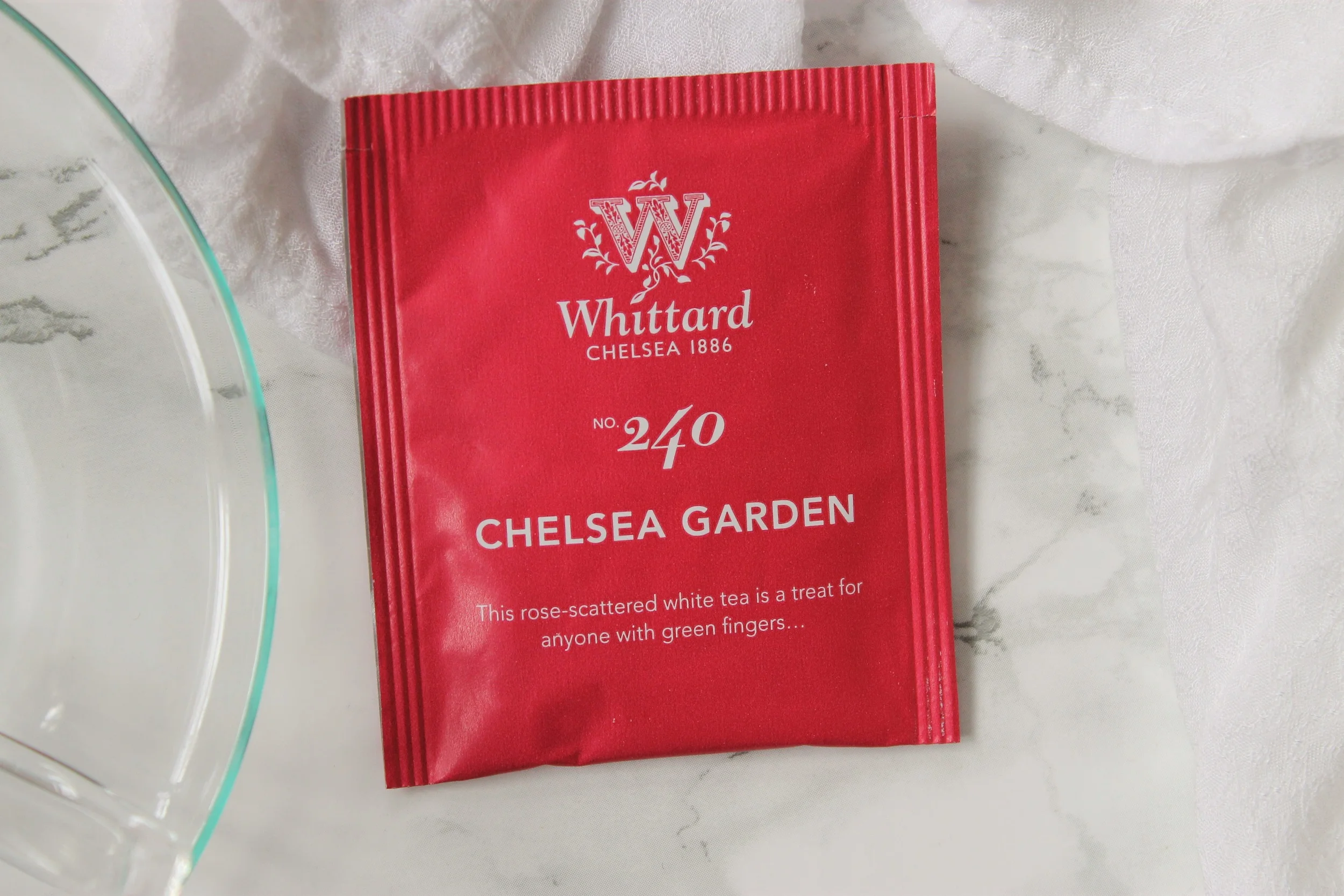 whittard chelsea garden teabag wrapper