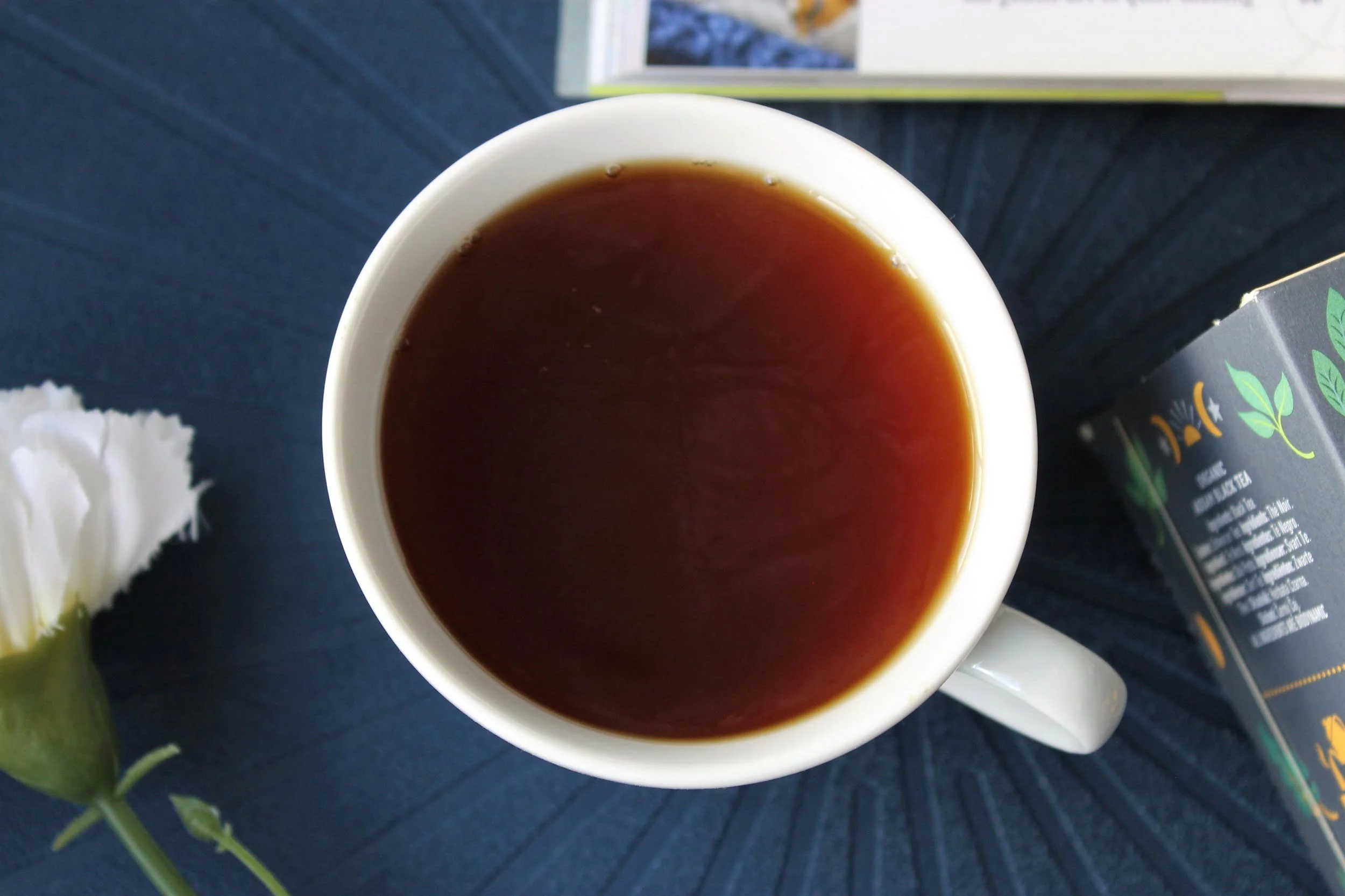 assam black tea in teacup