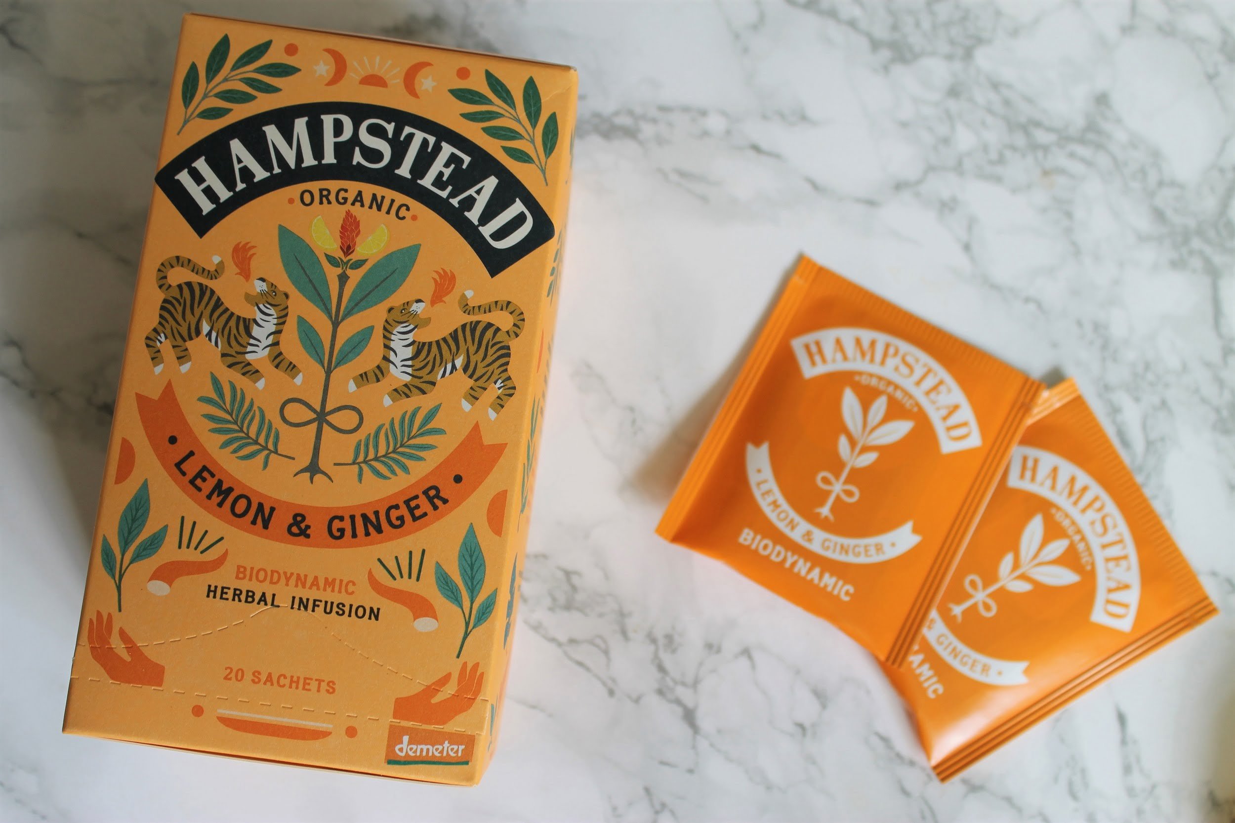 hampstead lemon ginger teabags