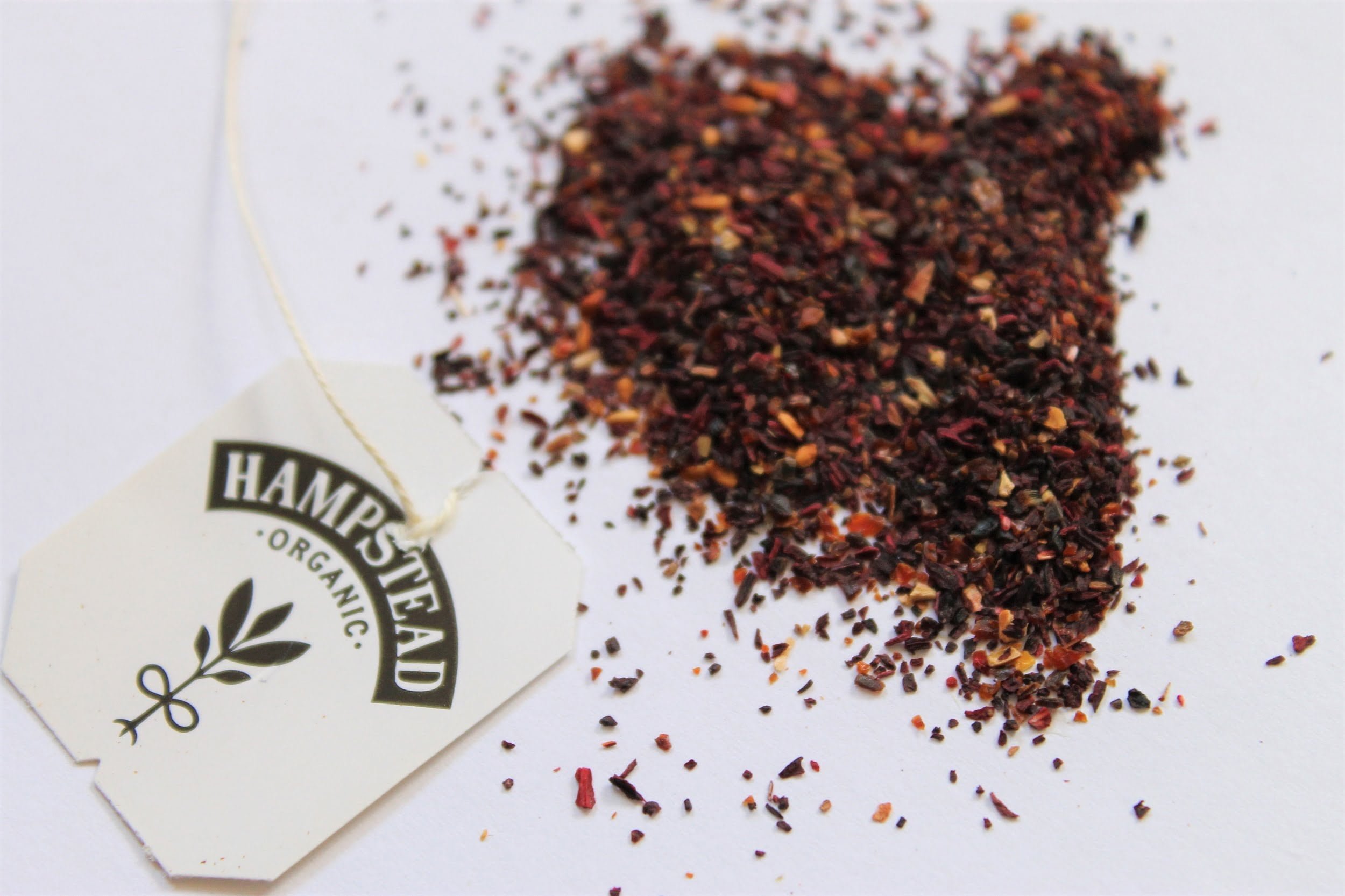 organic hibiscus and rosehip tea