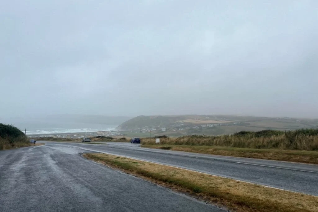 open road in wales