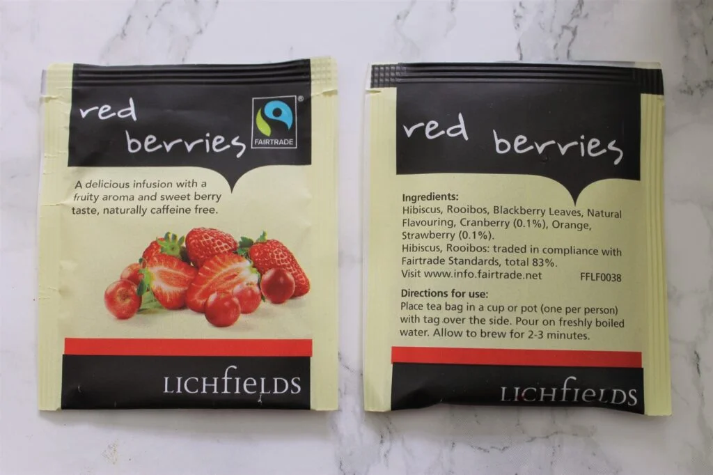 lichfields red berries teabags
