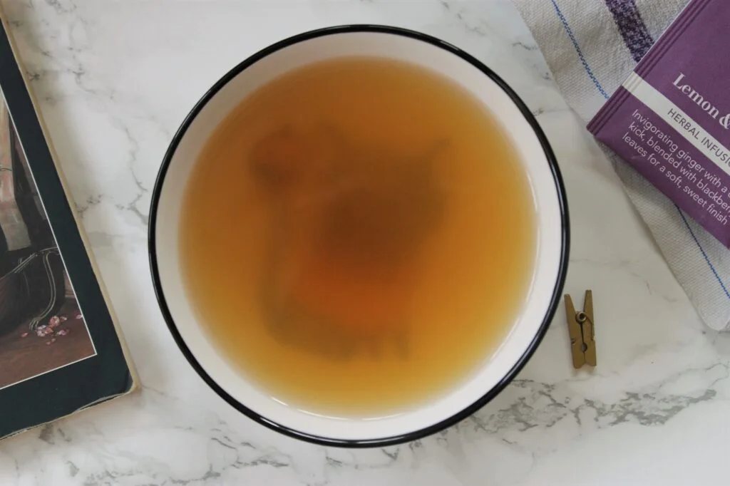 whittard ginger and lemon tea in a teacup