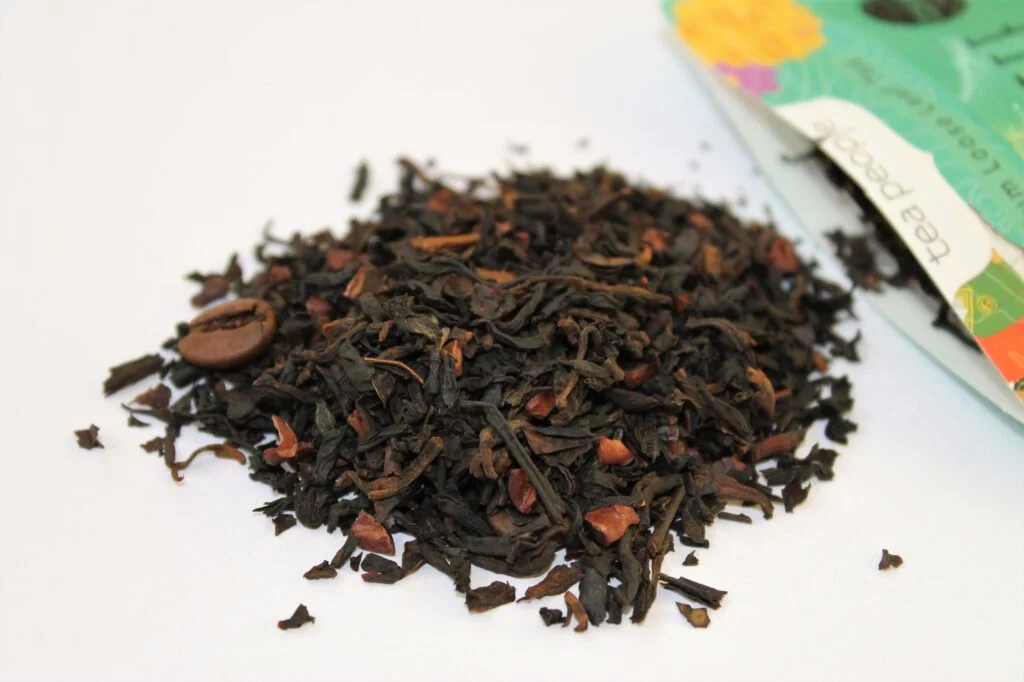 puerh and black tea with coffee and cocoa