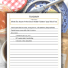 Tea Diary Template - Additional Notes
