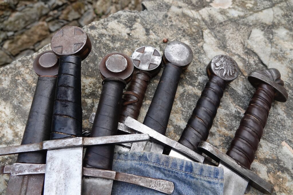 assorted historical swords