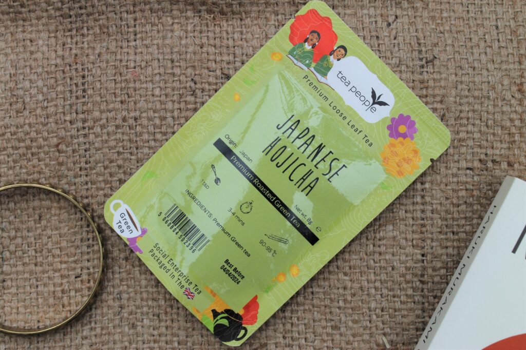 hojicha loose leaf tea pouch