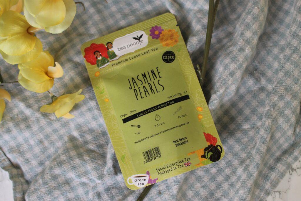 pouch of tea people jasmine pearls