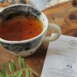 hrhiggins black tea with peach flavouring