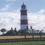 happisburgh lighthouse falling into the sea