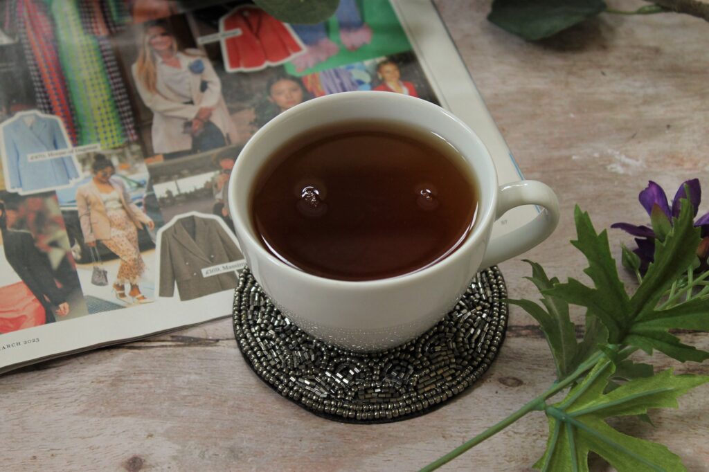 teacup with black tea