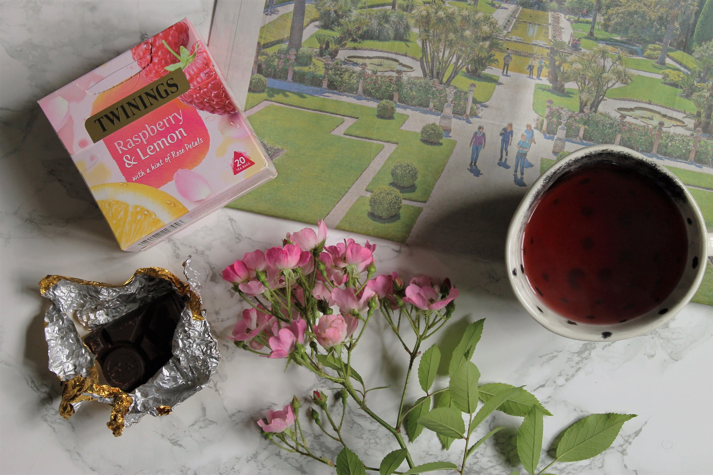 Twinings Raspberry & Lemon with a hint of Rose Petals Tea Review
