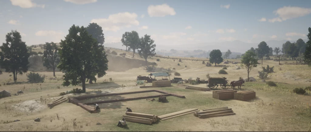 building beecher's hope in with john marston