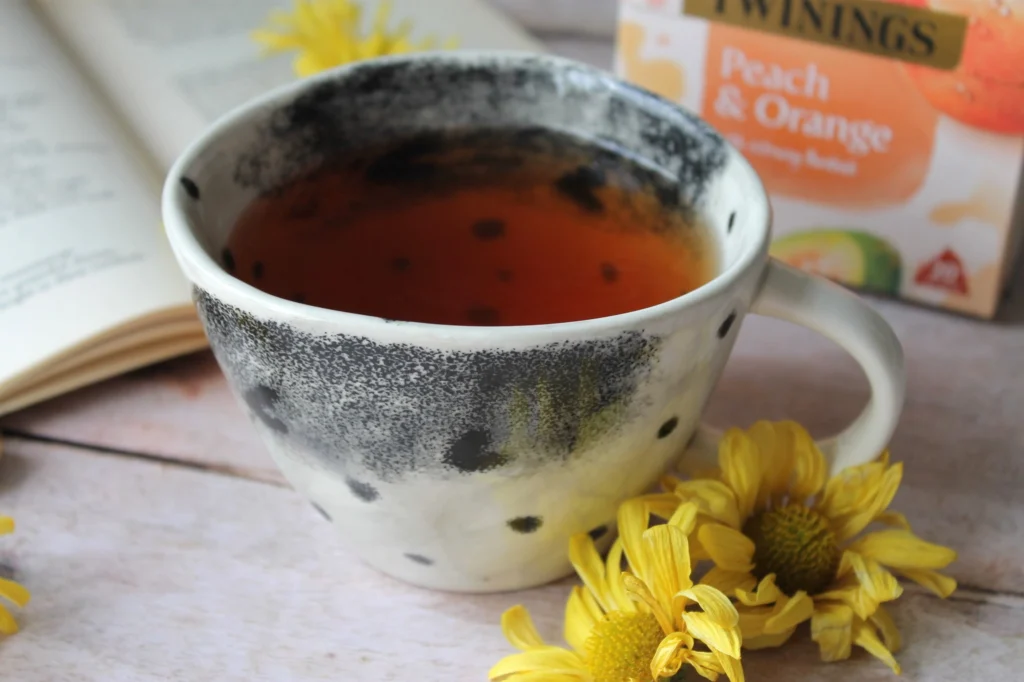 orange peach baobab tea