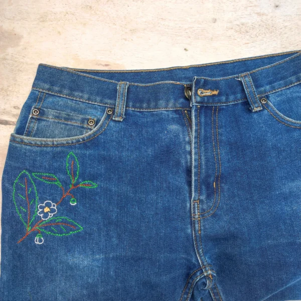 Botanical Tea Garden Jeans 🌿 Size 14 - Image 5