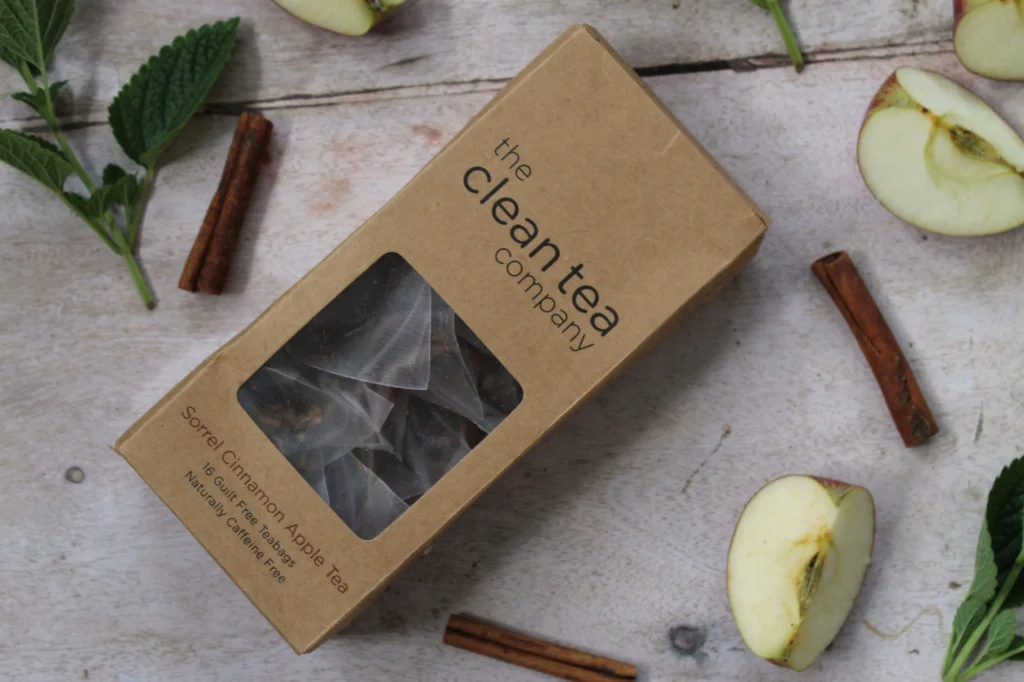 the clean tea company packaging