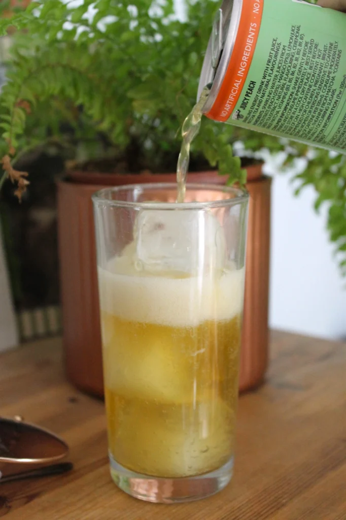 pouring perfect ted into a glass