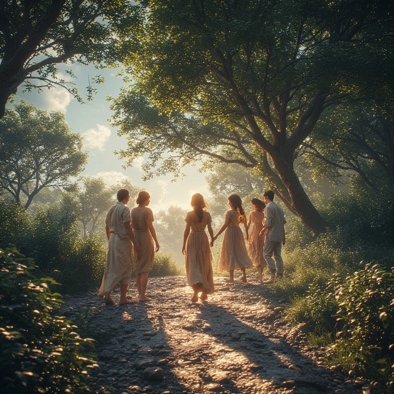 group of people representing society