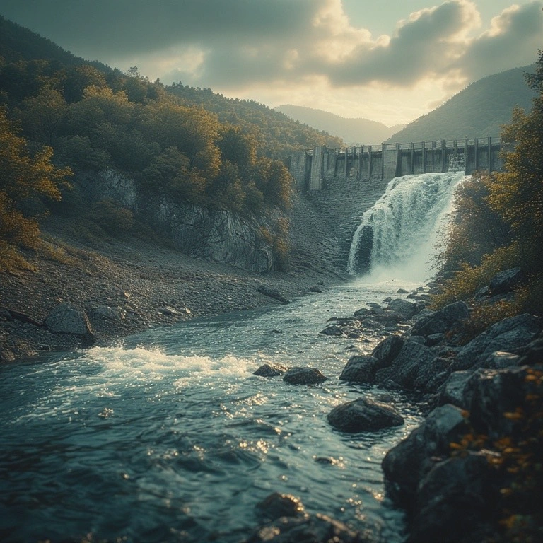 flowing water