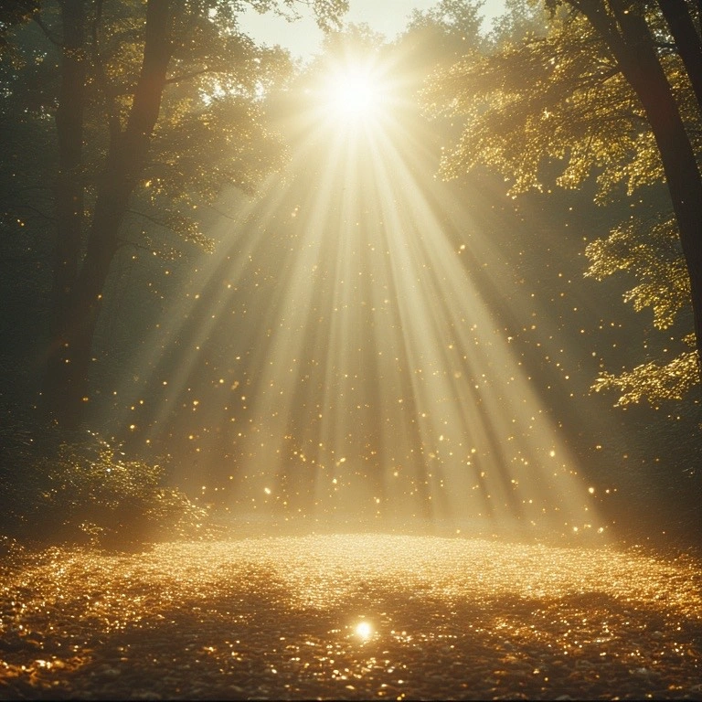 pure light filtering through trees
