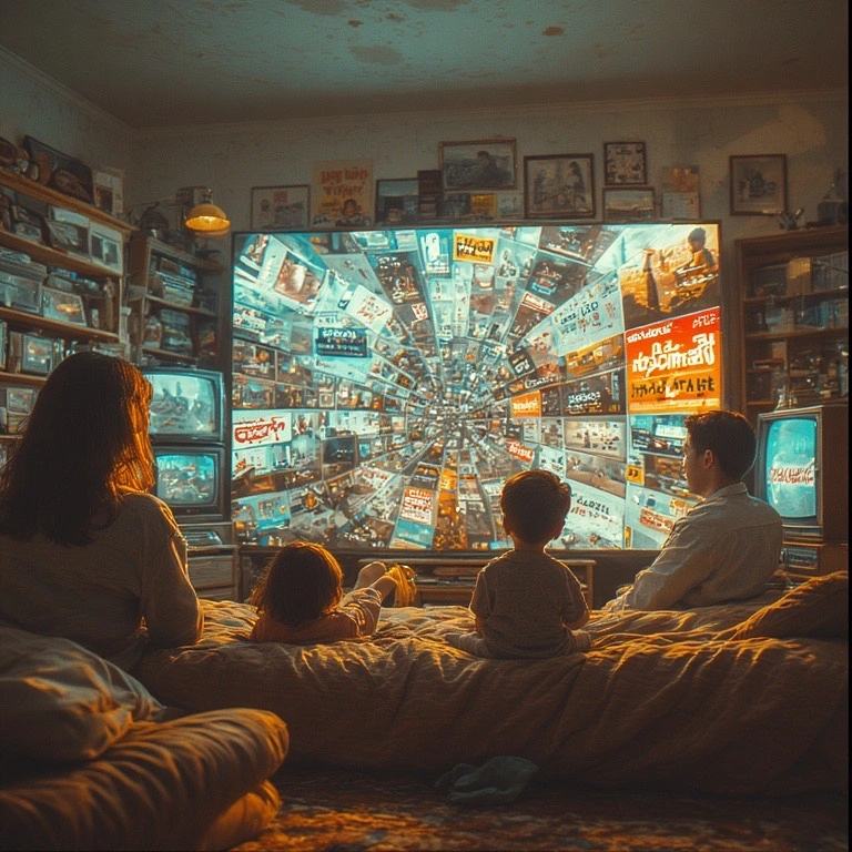 people watching a screen