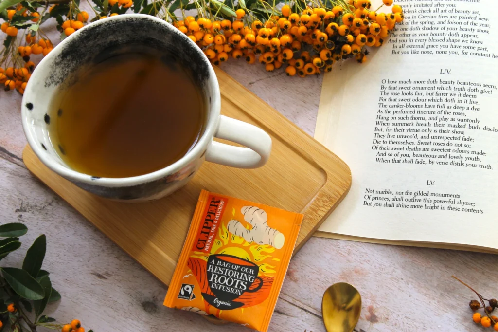 clipper ginger turmeric herbal tea
