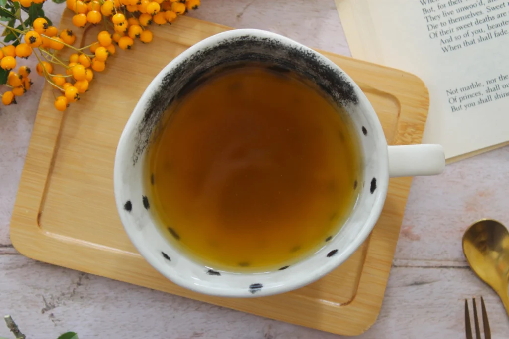 cup of clipper ginger tea
