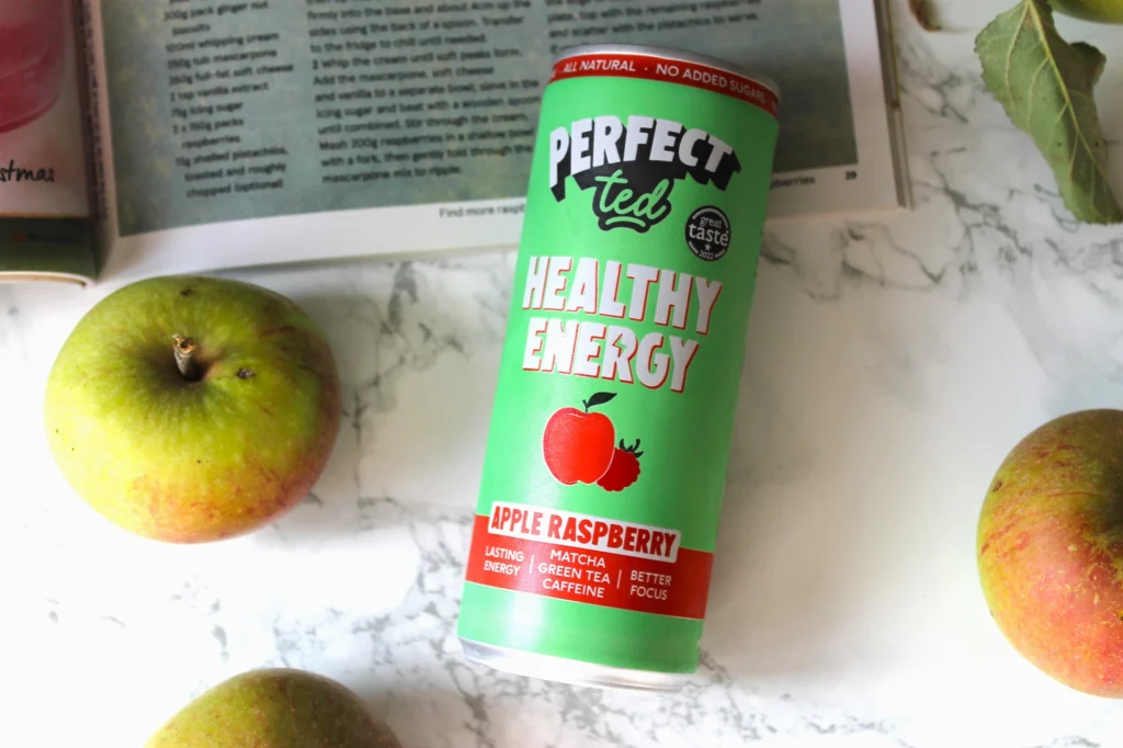perfect ted healthy energy drink apple raspberry flavour
