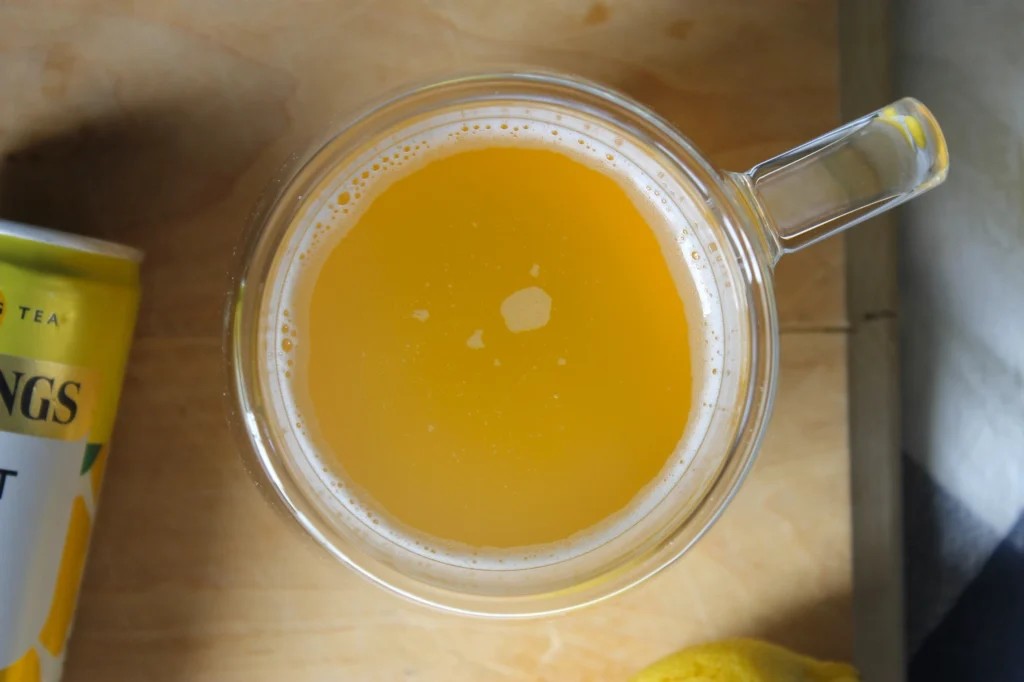 sparkling lemon ginger tea