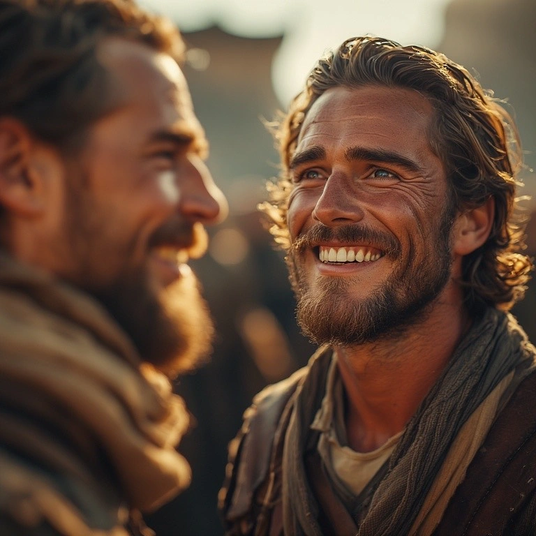 men smiling