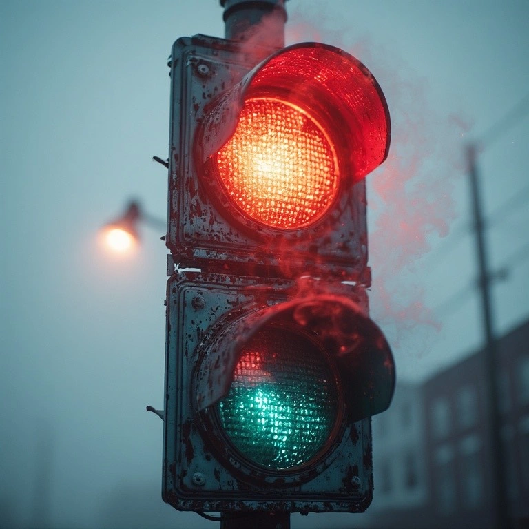 red traffic light