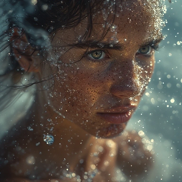 woman looking serious