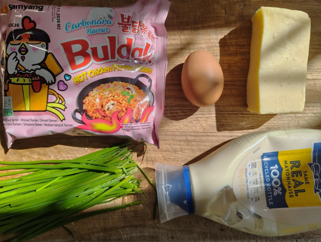buldak carbonara flavour recipe ingredients