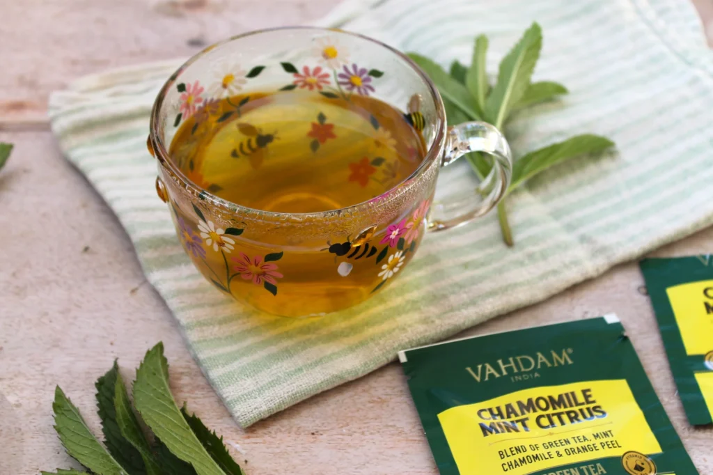 chamomile mint citrus tea