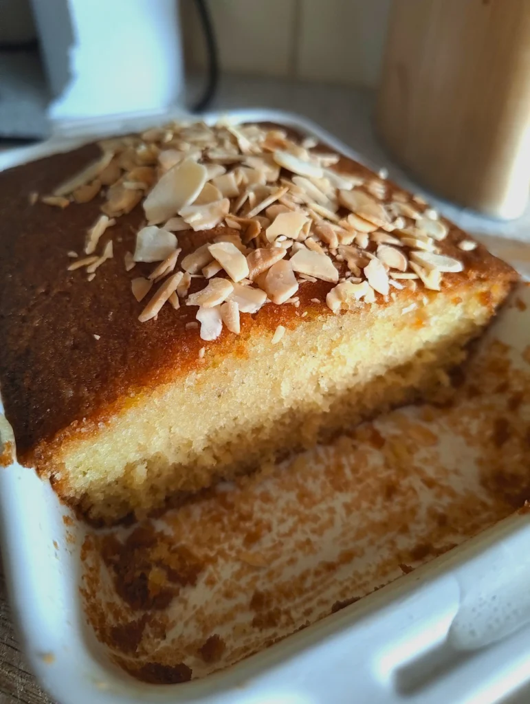 hawthorn cake cut open