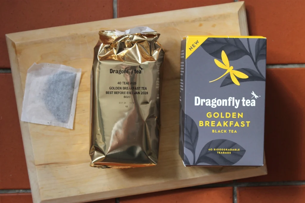 dragonfly golden breakfast teabags