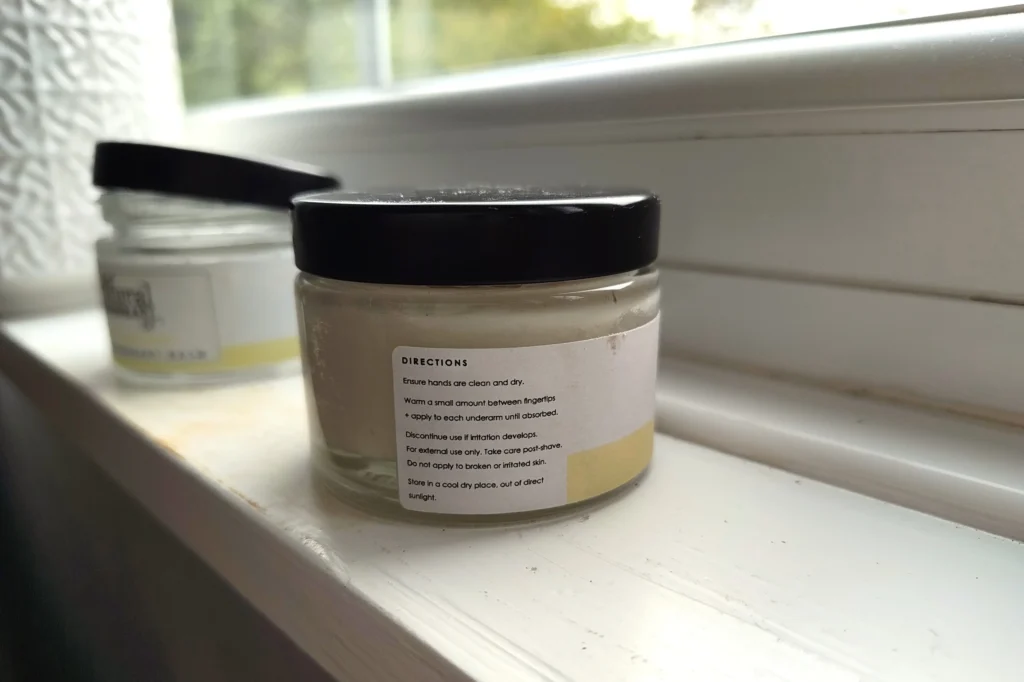 back of packaging